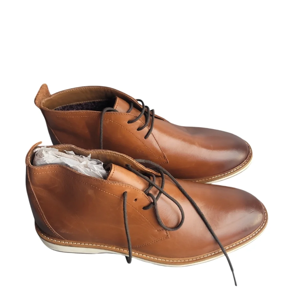 Like New Thomas & Vine Men's Brown Leather Shoes - Picture 2 of 4